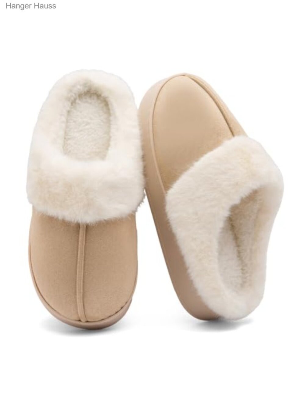 Memory Foam Fuzzy Slippers Cozy Indoor Outdoor House Shoes